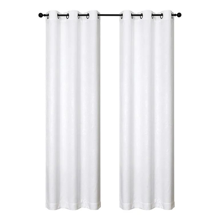 Regal Home Pascal Grommet Top Energy Saving Embossed Blackout Set of 2 Curtain Panel
