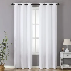 Regal Home Pascal Grommet Top Energy Saving Embossed Blackout Set of 2 Curtain Panel