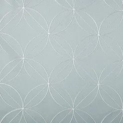 Regal Home Perth Geometric Embroidery Rod Pocket Blackout Set of 2 Curtain Panel