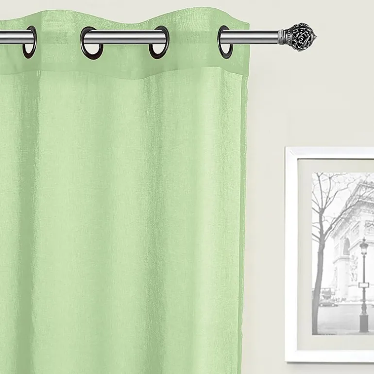 Regal Home Sheffield Grommet Top Sheer Set of 2 Curtain Panel