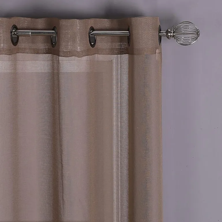 Regal Home Sheffield Grommet Top Sheer Set of 2 Curtain Panel