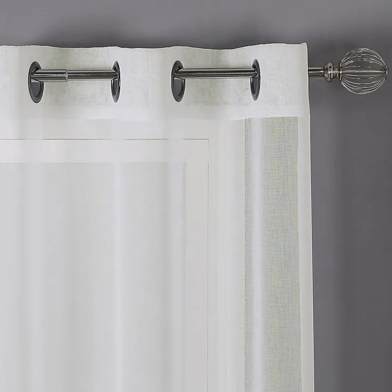 Regal Home Sheffield Grommet Top Sheer Set of 2 Curtain Panel