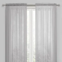 Regal Home Solid Voile Rod Pocket Sheer Single Curtain Panel