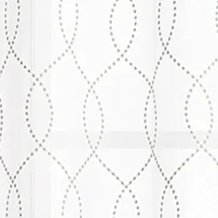 Regal Home Starbust Grommet Top Energy Saving Embroidered Sheer Set of 2 Curtain Panel