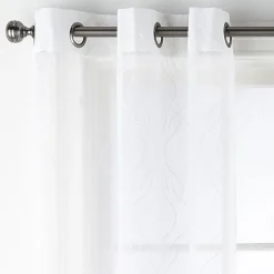 Regal Home Sterling Matte Grommet Top Sheer Curtain Panel