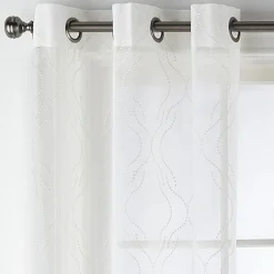 Regal Home Sterling Matte Grommet Top Sheer Curtain Panel