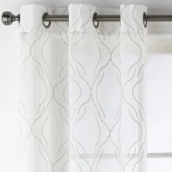 Regal Home Sterling Matte Grommet Top Sheer Curtain Panel