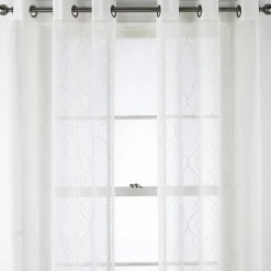 Regal Home Sterling Matte Grommet Top Sheer Curtain Panel