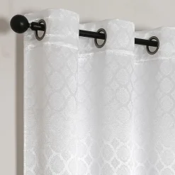 Regal Home Tobias Grommet Top Energy Saving Embossed Blackout Set of 2 Curtain Panel