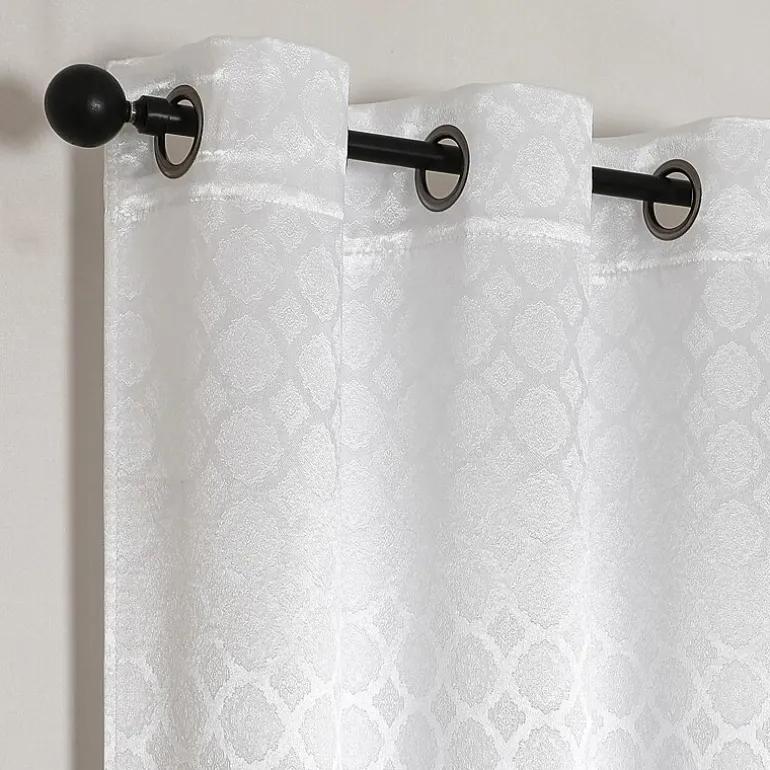 Regal Home Tobias Grommet Top Energy Saving Embossed Blackout Set of 2 Curtain Panel