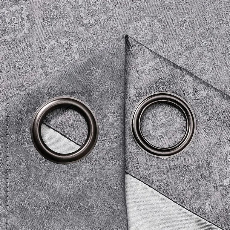 Regal Home Tobias Grommet Top Energy Saving Embossed Blackout Set of 2 Curtain Panel