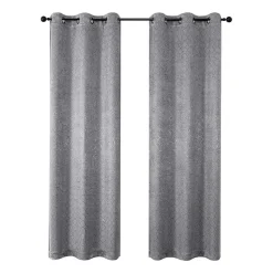 Regal Home Tobias Grommet Top Energy Saving Embossed Blackout Set of 2 Curtain Panel