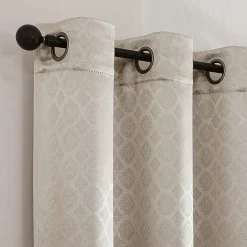 Regal Home Tobias Grommet Top Energy Saving Embossed Blackout Set of 2 Curtain Panel