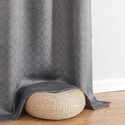 Regal Home Tobias Grommet Top Energy Saving Embossed Blackout Set of 2 Curtain Panel