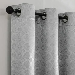 Regal Home Tobias Grommet Top Energy Saving Embossed Blackout Set of 2 Curtain Panel