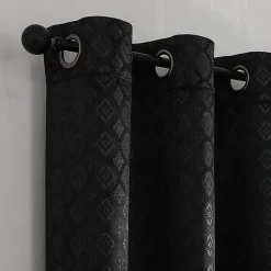 Regal Home Tobias Grommet Top Energy Saving Embossed Blackout Set of 2 Curtain Panel