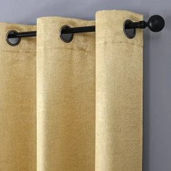 Regal Home Vista Embossed Grommet Top Energy Saving Embossed Blackout Set of 2 Curtain Panel