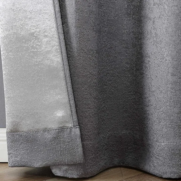 Regal Home Vista Embossed Grommet Top Energy Saving Embossed Blackout Set of 2 Curtain Panel