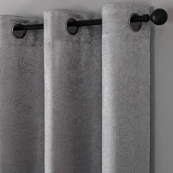 Regal Home Vista Embossed Grommet Top Energy Saving Embossed Blackout Set of 2 Curtain Panel