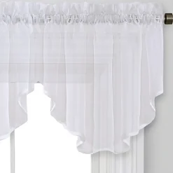 Regal Home Voile Solid Rod Pocket Ascot Valance