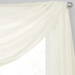 Regal Home Voile Solid Scarf Valance