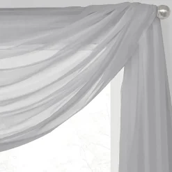 Regal Home Voile Solid Scarf Valance