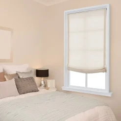 Relaxed Cordless Light-Filtering Roman Shade