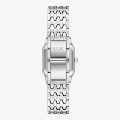 Relic By Fossil Womens Silver Tone Bracelet Watch Zr34678