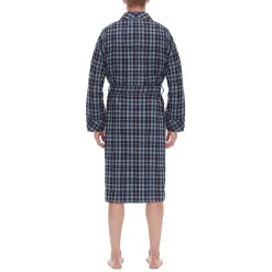 Residence Mens Big and Tall Flannel Long Sleeve Long Length Robe