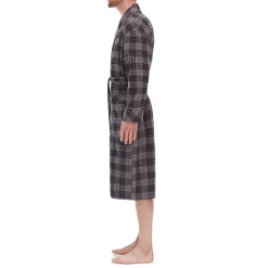 Residence Mens Big and Tall Flannel Long Sleeve Long Length Robe