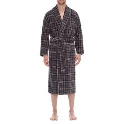 Residence Mens Big and Tall Fleece Long Sleeve Long Length Robe