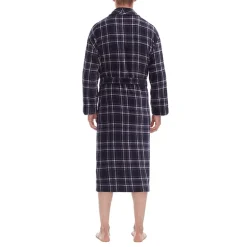Residence Mens Big and Tall Fleece Long Sleeve Long Length Robe