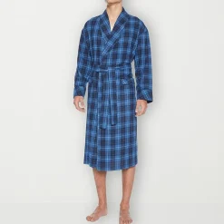 Residence Mens Big Flannel Long Sleeve Long Length Robe
