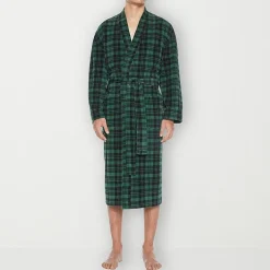 Residence Mens-Big Fleece Kimono Robe Long Sleeve Long Length