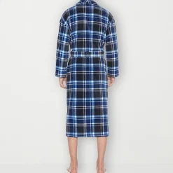 Residence Mens Big Fleece Long Sleeve Long Length Robe