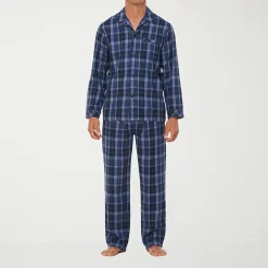 Residence Mens Flannel Long Sleeve 2-pc. Big and Tall Pajama Set