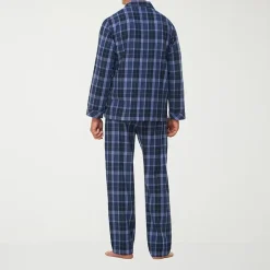 Residence Mens Flannel Long Sleeve 2-pc. Big and Tall Pajama Set