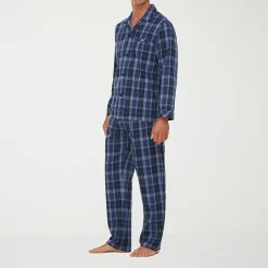 Residence Mens Flannel Long Sleeve 2-pc. Big and Tall Pajama Set