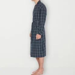 Residence Mens Tall Flannel Long Sleeve Long Length Robe