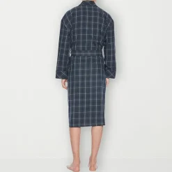 Residence Mens Tall Flannel Long Sleeve Long Length Robe