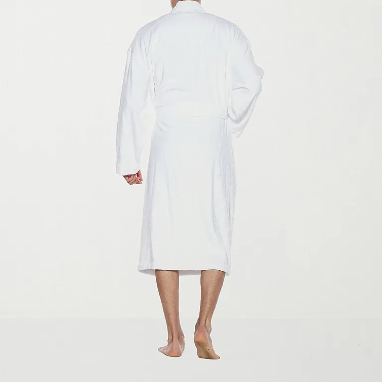 Residence Mens-Tall Terry Cloth Kimono Robe Long Sleeve Long Length