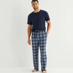 RESTWELL Mens Crew Neck Short Sleeve 2-pc. Pajama Set