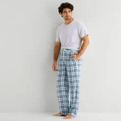 RESTWELL Mens Crew Neck Short Sleeve 2-pc. Pajama Set