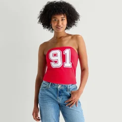 Reversible Womens Juniors Tube Top