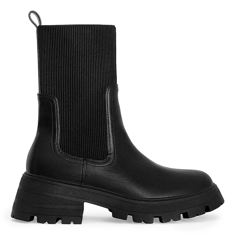 RM Rebecca Minkoff Womens Alexa Chunky Heel Chelsea Boots