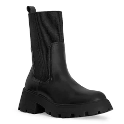 RM Rebecca Minkoff Womens Alexa Chunky Heel Chelsea Boots