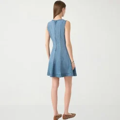 RM Rebecca Minkoff Womens Crew Neck Sleeveless A-Line Dress