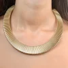 RM Rebecca Minkoff Womens 14K Gold Over Brass 18 Inch Collar Necklace