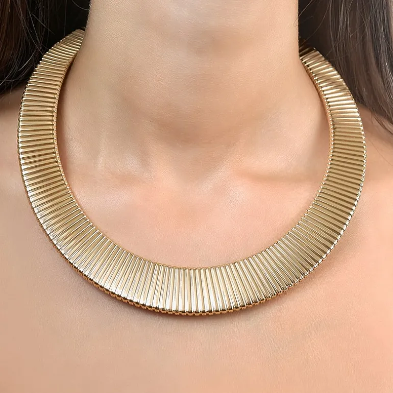 RM Rebecca Minkoff Womens 14K Gold Over Brass 18 Inch Collar Necklace