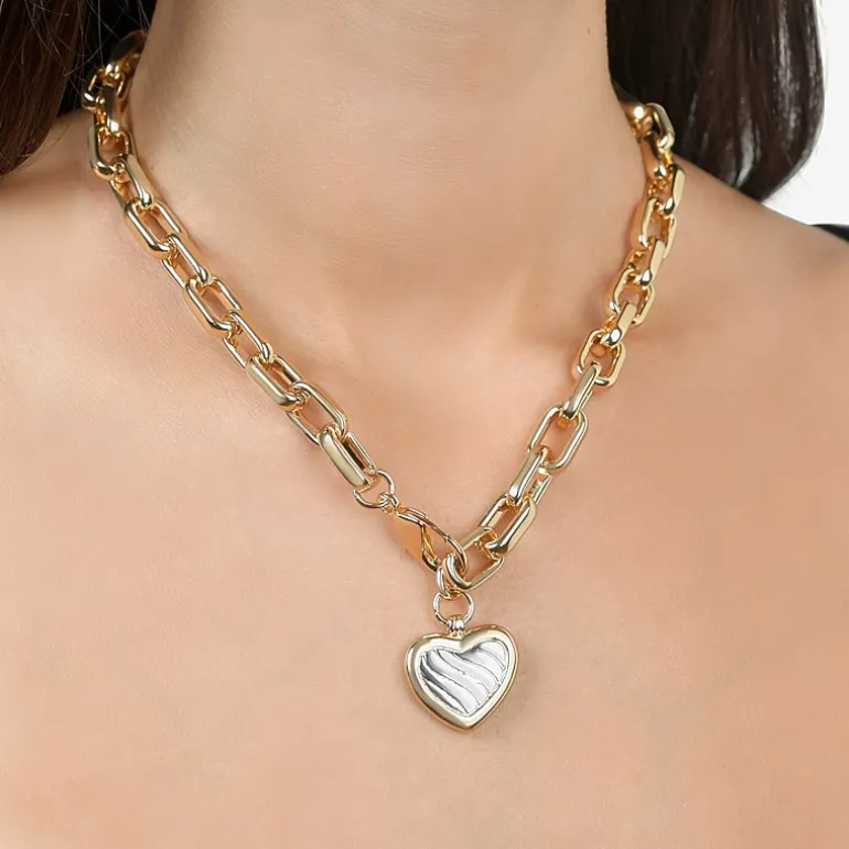 RM Rebecca Minkoff Womens 14K Gold Over Brass 17 Inch Link Necklace